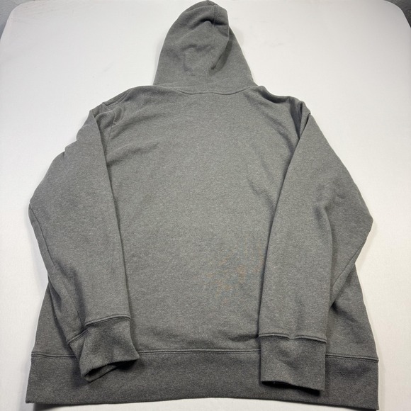 The North Face Half Dome Hoodie Sweatshirt Mens XL Gray Red Logo Pullover Fleece - Picture 11 of 12